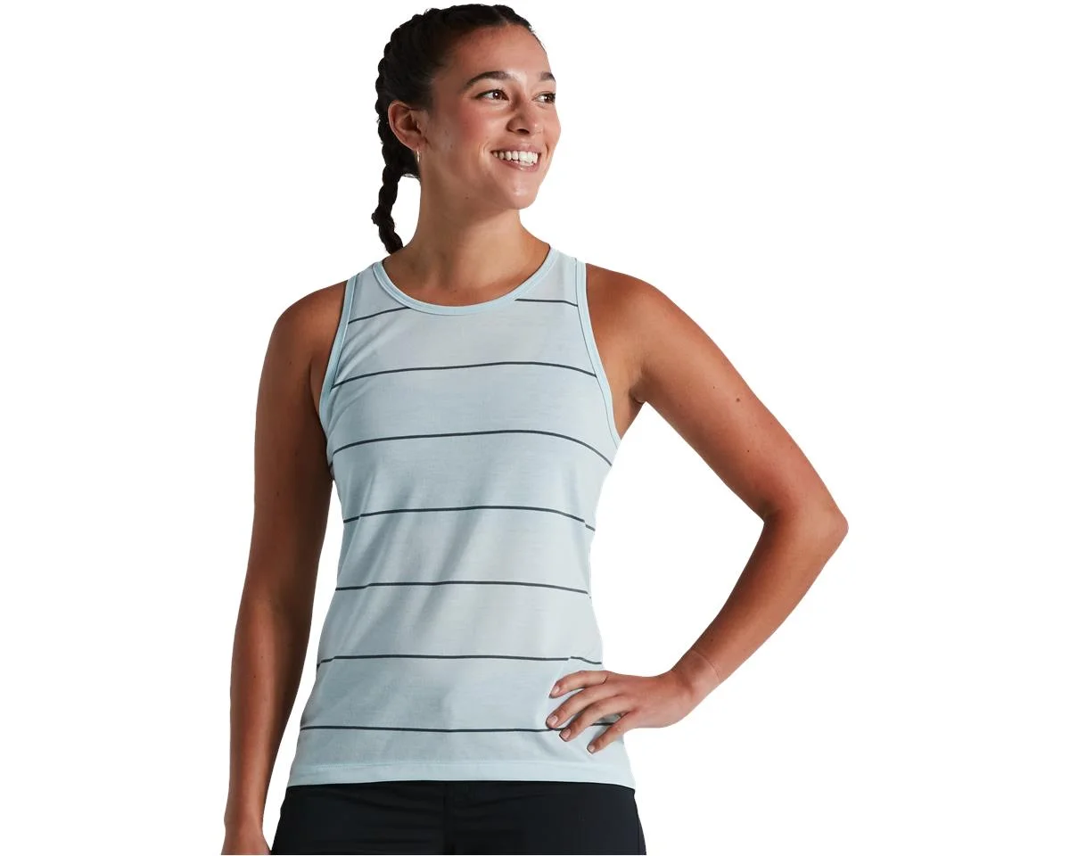 Specialized Women's Drirelease Stripe Tank (Ice Blue) (XS)